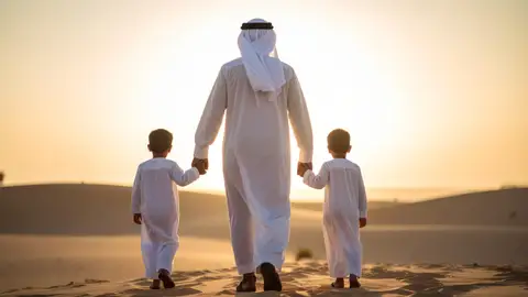 Le père, le pilier de la famille avec ses enfants
