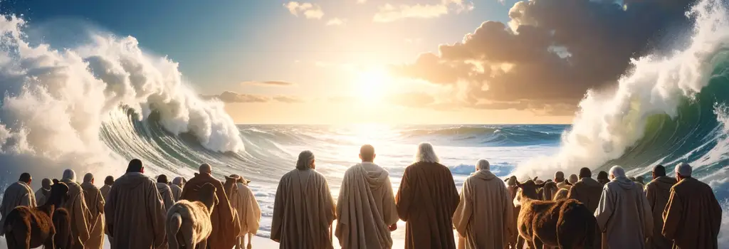 Moïse et son peuple face à la mer